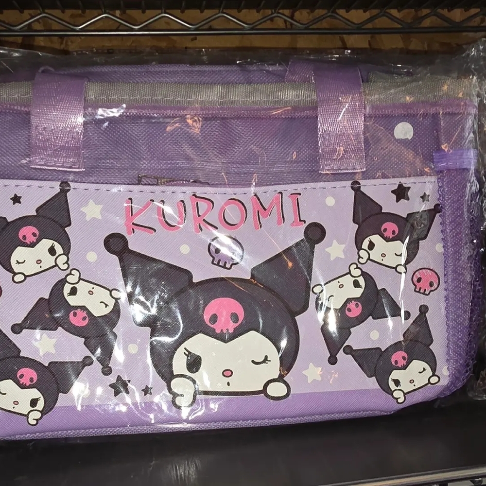 Purple Character Tote Lunch Bag